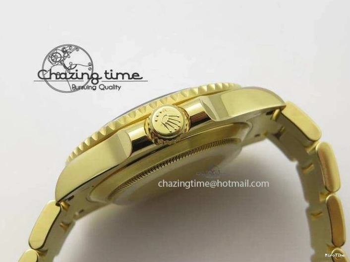 MiroTime 0116 RelaxedFit GMT-Master II 116718 LN Bp-Maker Best Edition YG Wrapped Bezel Black Dial On YG Bracelet ETA 3988